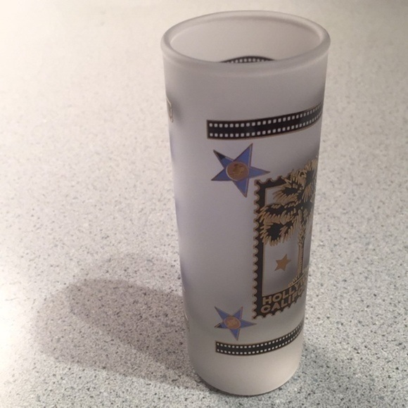 NEW Vintage Hollywood California Frosted 2 oz Tall Shooter Shot Glass - Picture 12 of 14